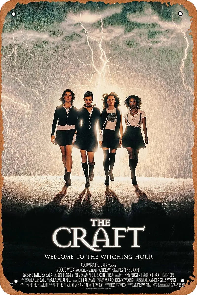 Fumtgsin Vintage Metal Tin Sign The Craft (1996) Movie Poster for Home Bar Pub Garage Cafes Decor Gifts 8 x 12 Inches