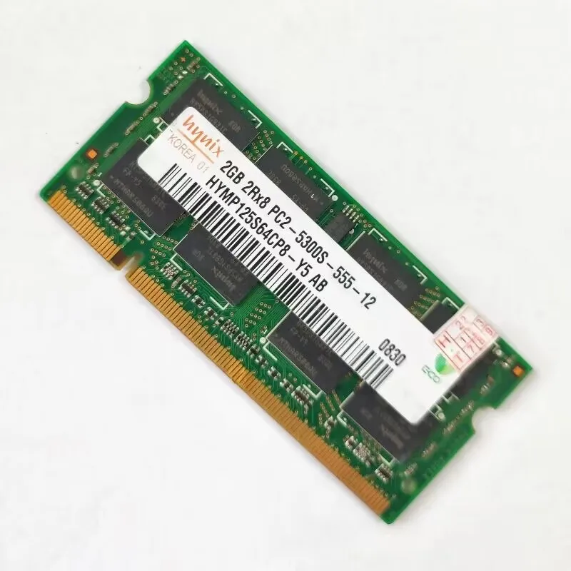 DDR2 RAMS 2GB 667MHz Laptop Memory DDR2 2GB 2RX8 PC2-5300s-555-12 SODIMM 1.8V