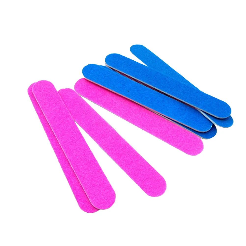 

5/100/200psc Disposable Nail Files Double Sided Boards Straight Manicure Sandpaper Pedicure Manicure Polishing Tool Random Color