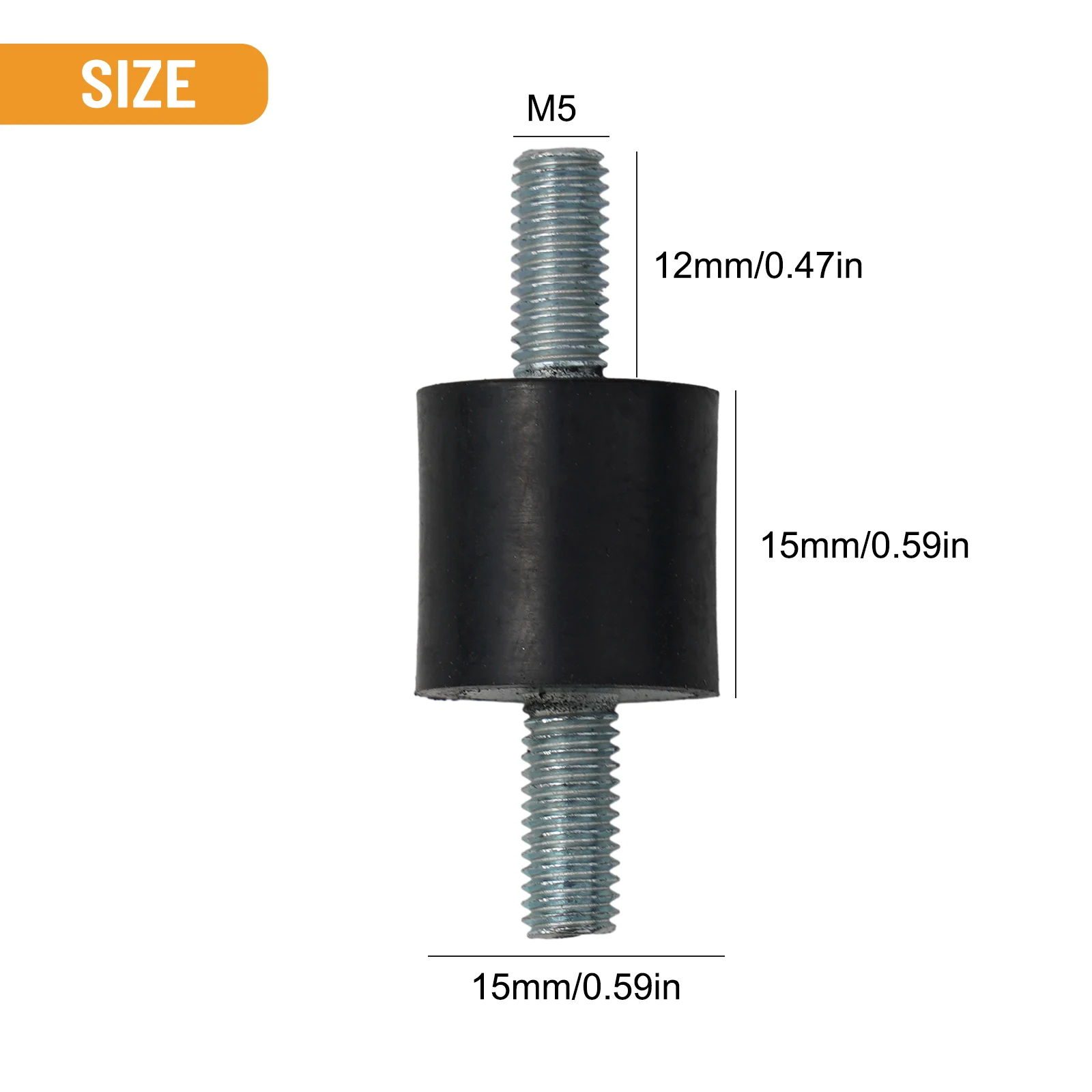 1PCS Rubber Vibration Isolator For-M3 M5 M6 Car Bobbin Isolator Damperm Anti Vibration Silentblock Boat For Pumps Wall Fans