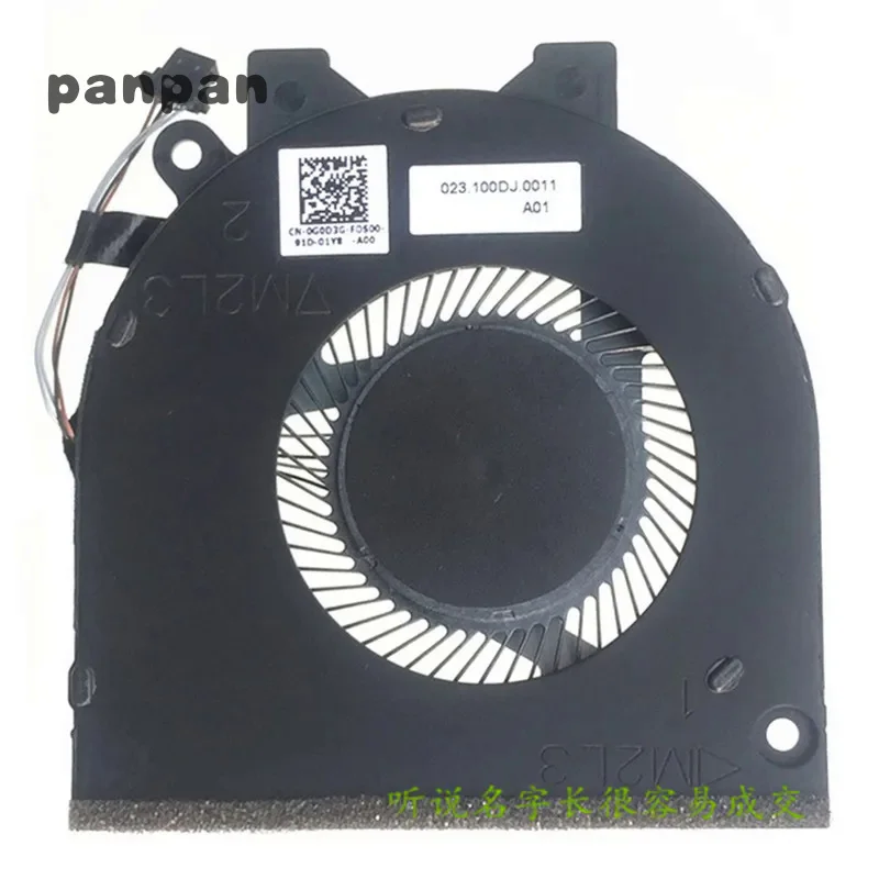 New CPU Cooler Fan For DELL Inspiron 5580 5581 5585 5482 5488 P93G 5481 8W6DJ 0G0D3G DFS5K121142620 FKS9 023.100DJ.0011 Radiator