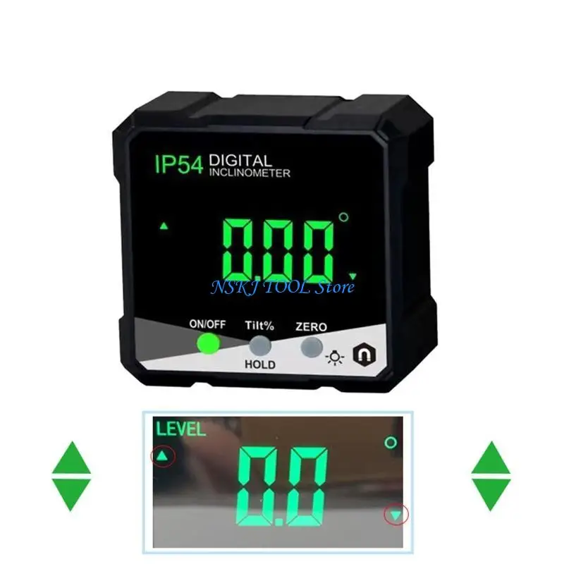 

L8RC Digital Inclinomometer 4x90 ° ПРОТИВАЯ ПЕЗИЦИЯ КОНАЛА/Угол -Финтер с LCD Backligt