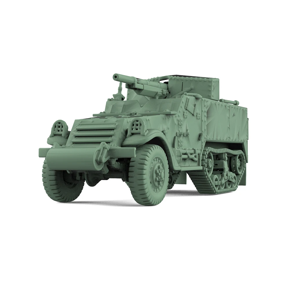 SSMODEL SS100551 1/100  15mm WarGaming  Military Model Kit US M3 Multiple Gun Motor Carriage