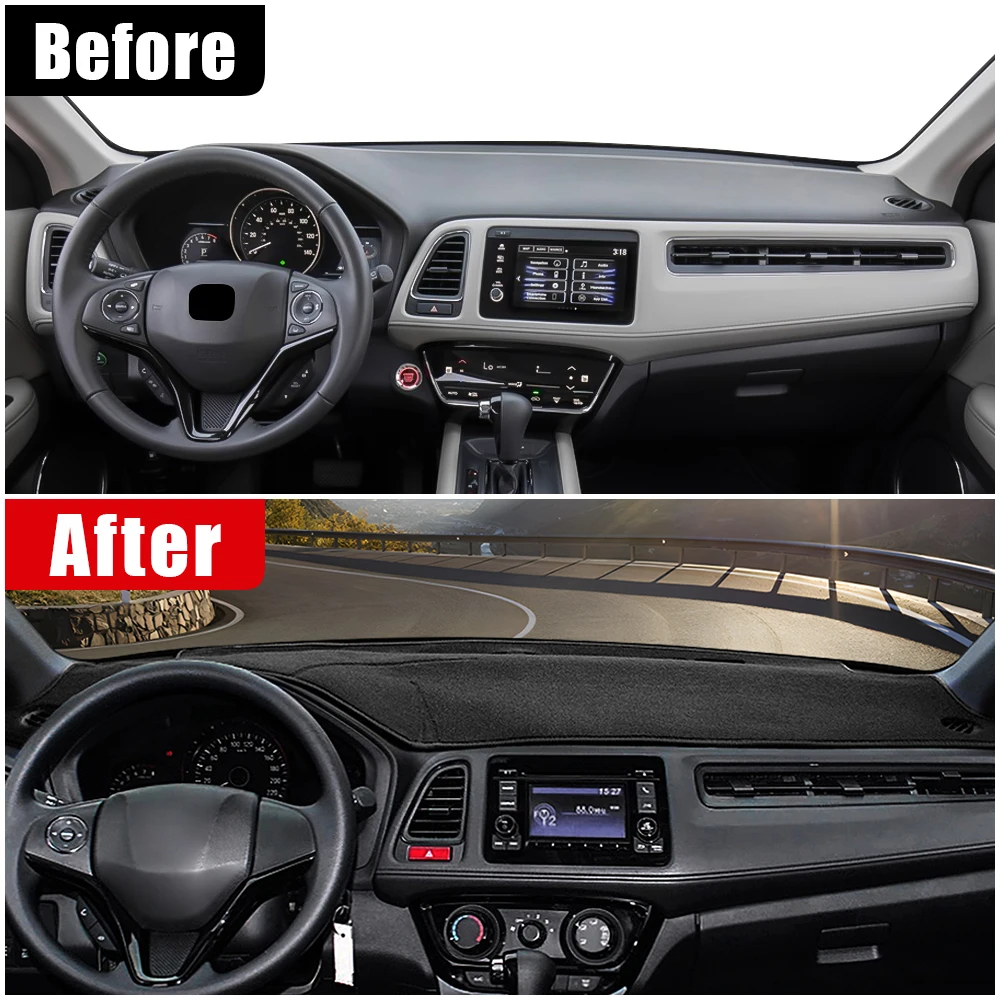 لهوندا HR-V HRV HR V 2014 2015 2016 2017 2018 2019 2020 غطاء لوحة سيارة تجنب لوحة مضيئة لوحة أداة حصيرة حالة السجاد