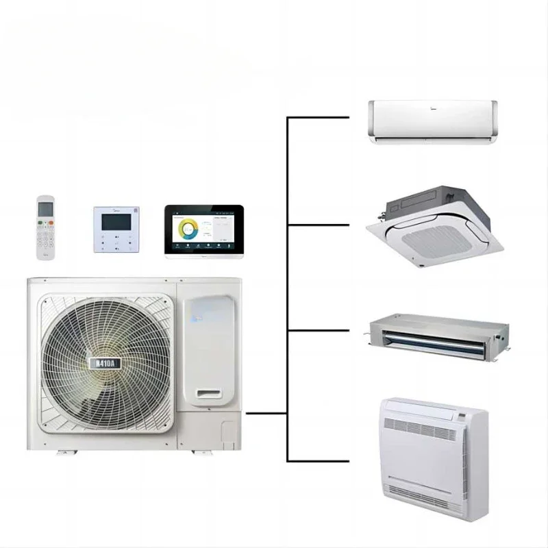 Midea V6 V8 Ahu Duct Wall Mounted Cassette Ac Dc Ceiling Industrial Chiller Central R410A Air Conditioner