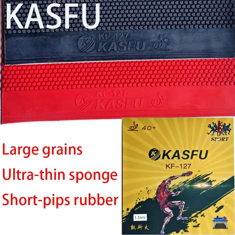 KASFU Large Particle Table Tennis Rubber Sheet Ultra-thin Sponge Lightweight Short Pips Rubber Attack Sinking Anti-arc Rubber