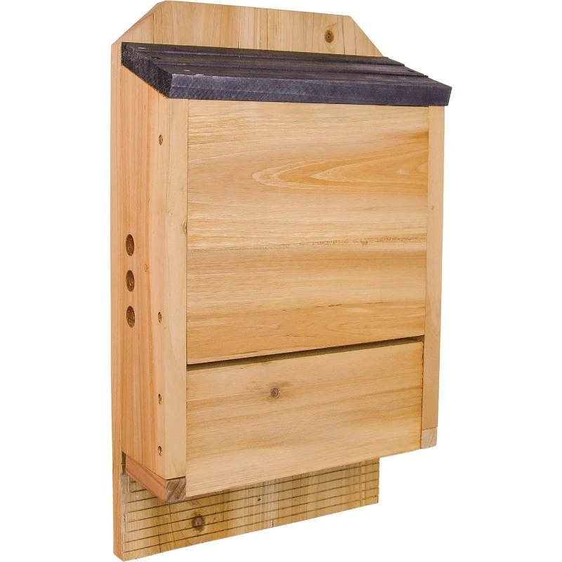 

Bird Products CWH6 Triple Chamber Cedar Bat House, 20.5" x 12" x 5"