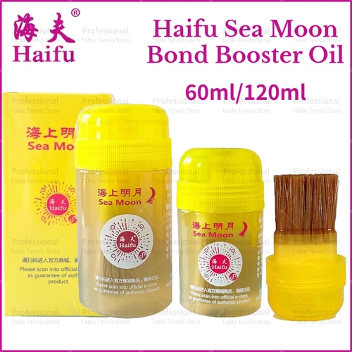 Haifu Sea Moon-aceite potenciador de unión de solubilidad para tenis de mesa profesional, para aumentar la elasticidad de la esponja de goma, aprobado por ITTF