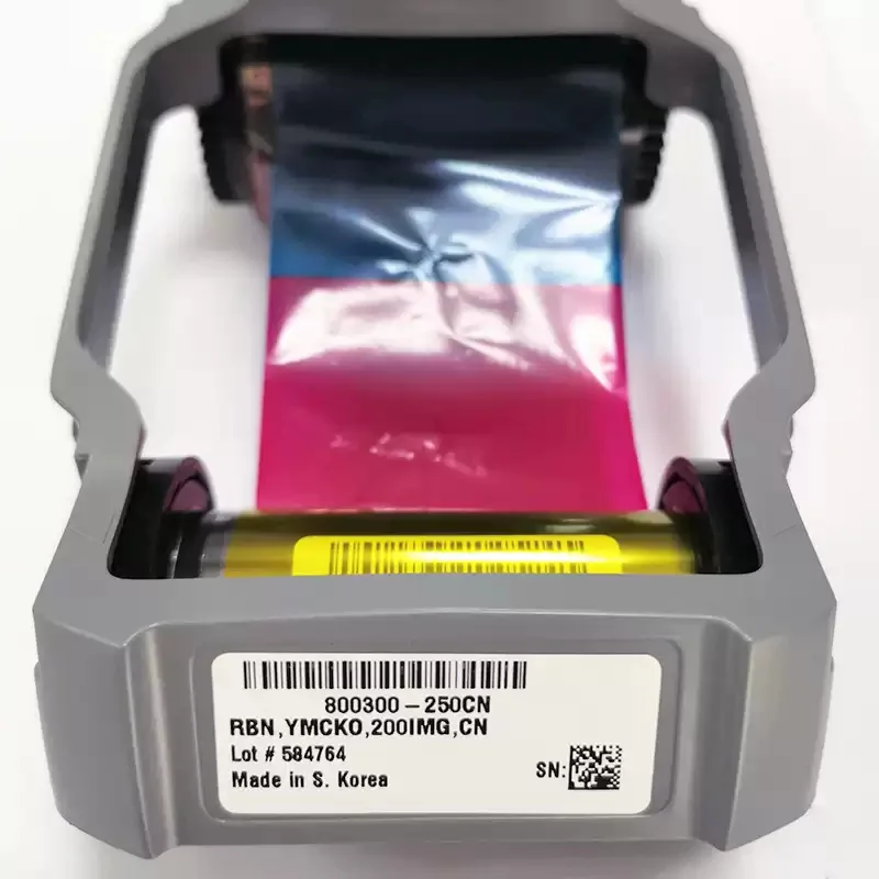 800300-250CN YMCKO color Ribbon cartridge 200 prints for zebra