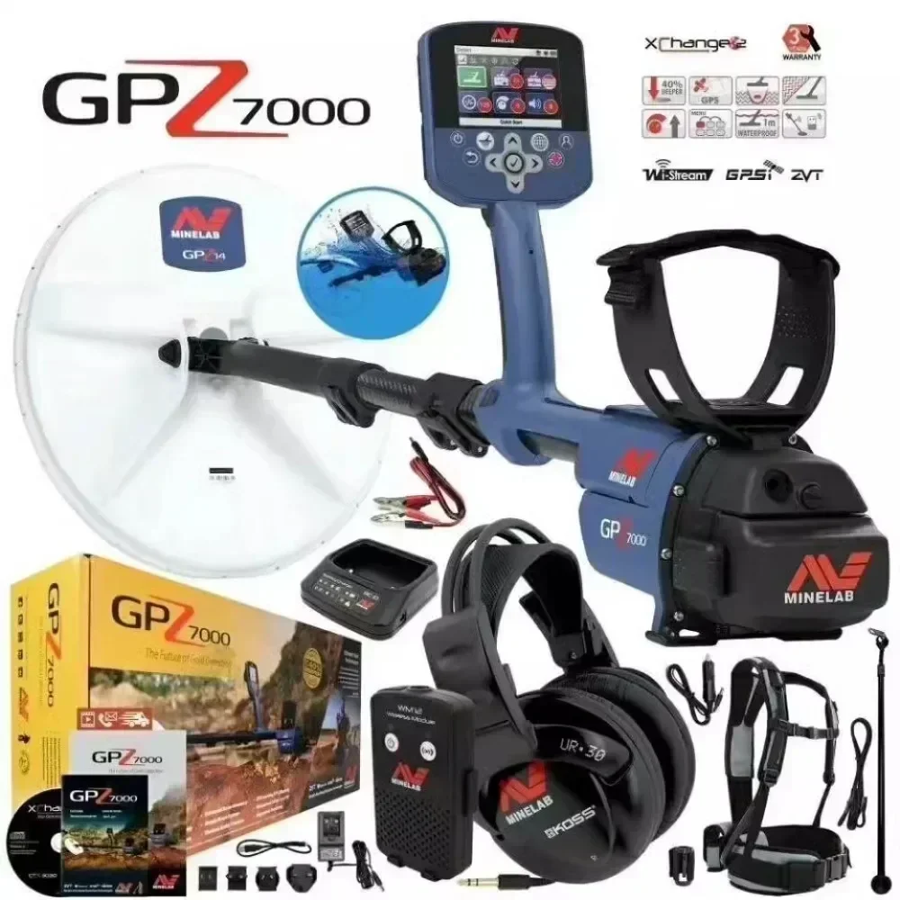 GP7000 metal detector originally treasure hunting sand gold particles  head gold treasure hunter minenab xrf