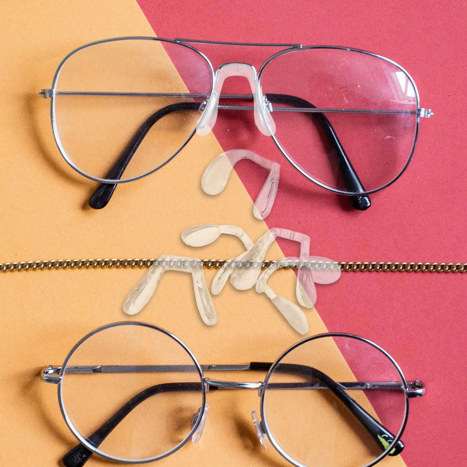 

6 шт. силиконовых накладок на нос для очков, солнцезащитных очков и оптических оправ, нескользящие, комфортные, регулируемые