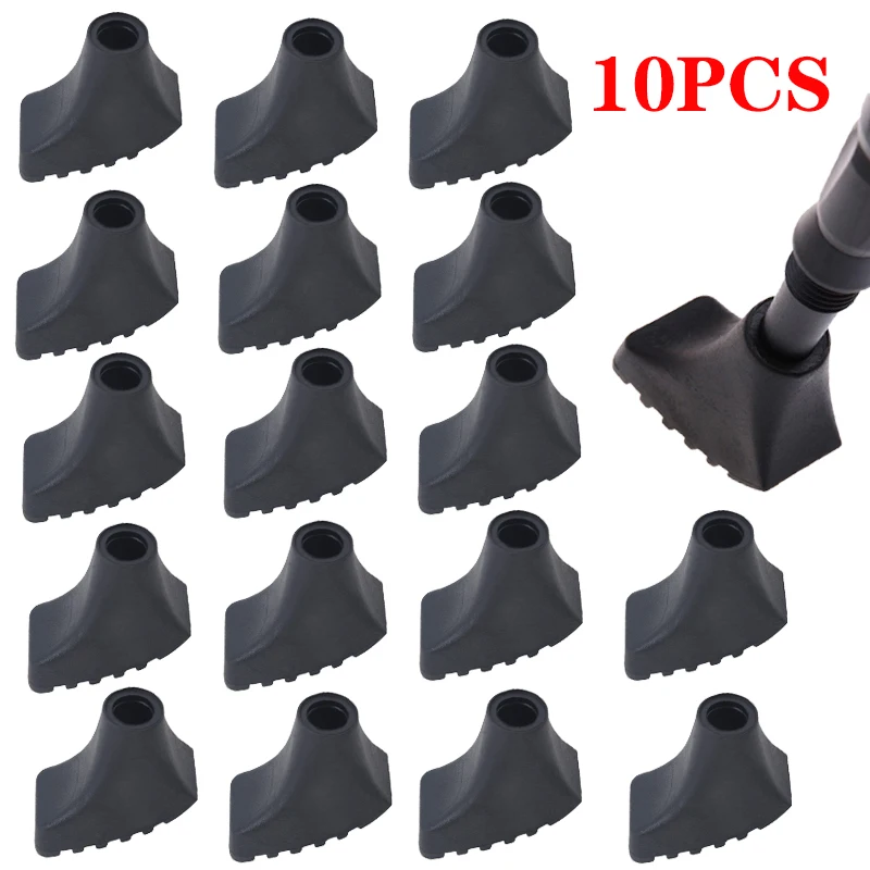 10 قطعة مكافحة الانزلاق عصا للمشي تلميح القطب حماة استبدال المطاط نصائح لكبار السن أقطاب رحلات السفاري اكسسوارات الشمال قصب #1