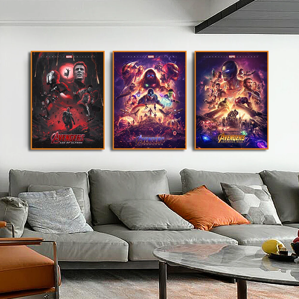 Marvel The Avengers End Game Poster Print Infinity War Wall Art Disney Films Canvas Paintings Room Home Decoration Picture Gift