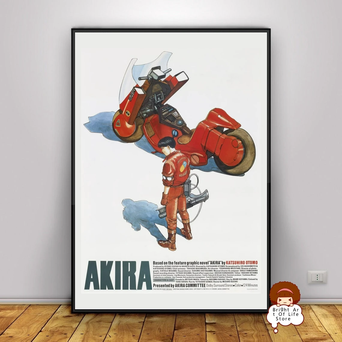 

Akira (1988) Movie Poster Cover Photo Canvas Print Wall Art Home Decor (Unframed)