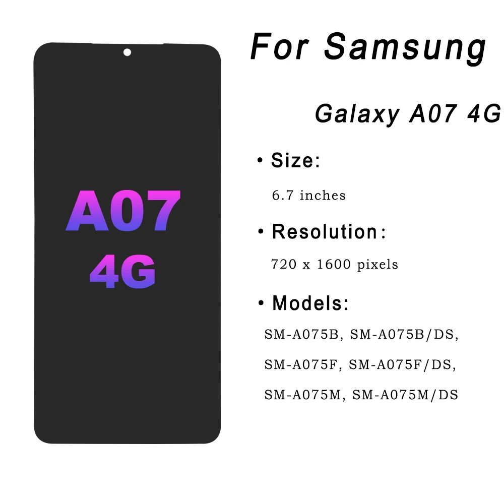 IPS LCD for Samsung Galaxy A07 4G LCD Display Touch Screen
