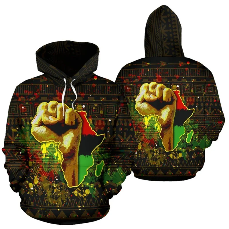 African Unisex Hoodie 3d Printing African I'm A Man Hoodie Fashionmen Women Casual Sweatshirts Sports Pullover Tops Y2k Clothes