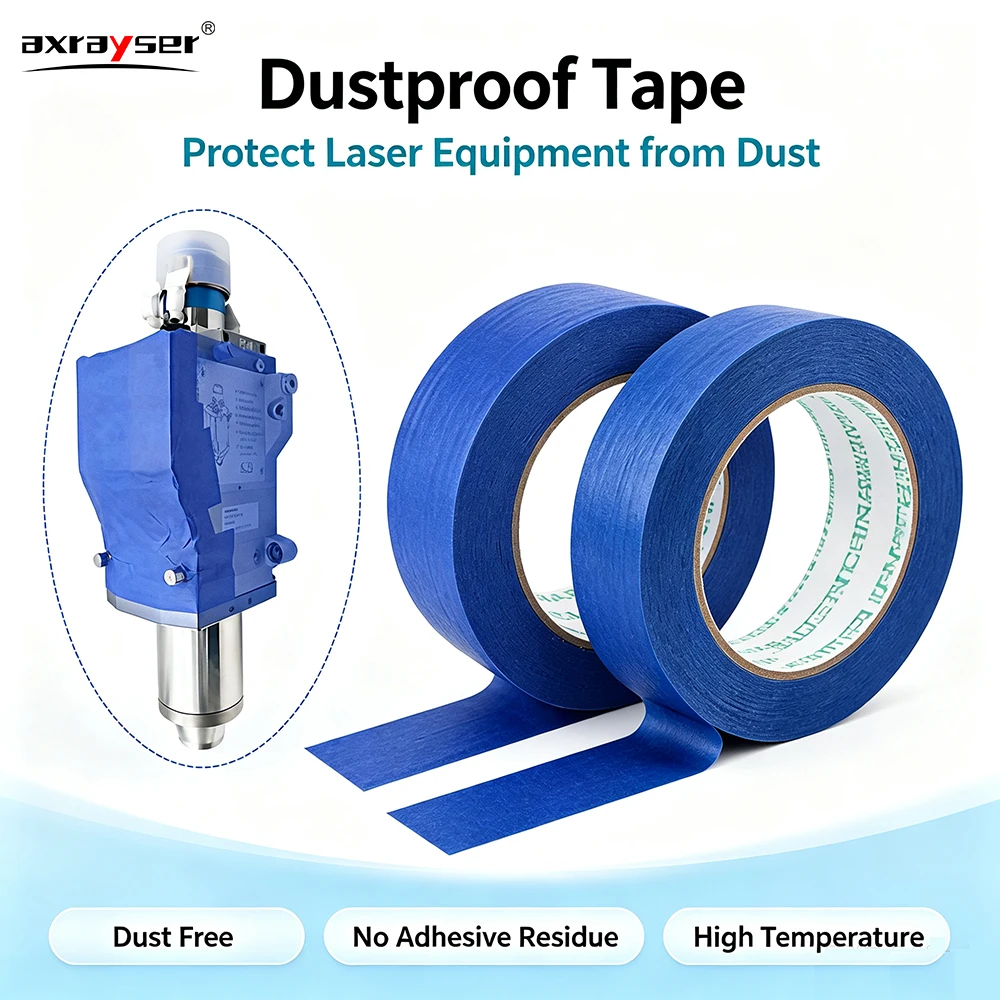 Dustproof Tape Length 50mm Width 30/50mm Blue Protective Tape No-mark Dust Free No Adhesive Residue High Temperature