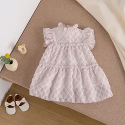Girls' dress 2025 summer new super fairy fluffy vest skirt girl baby fancy princess dress