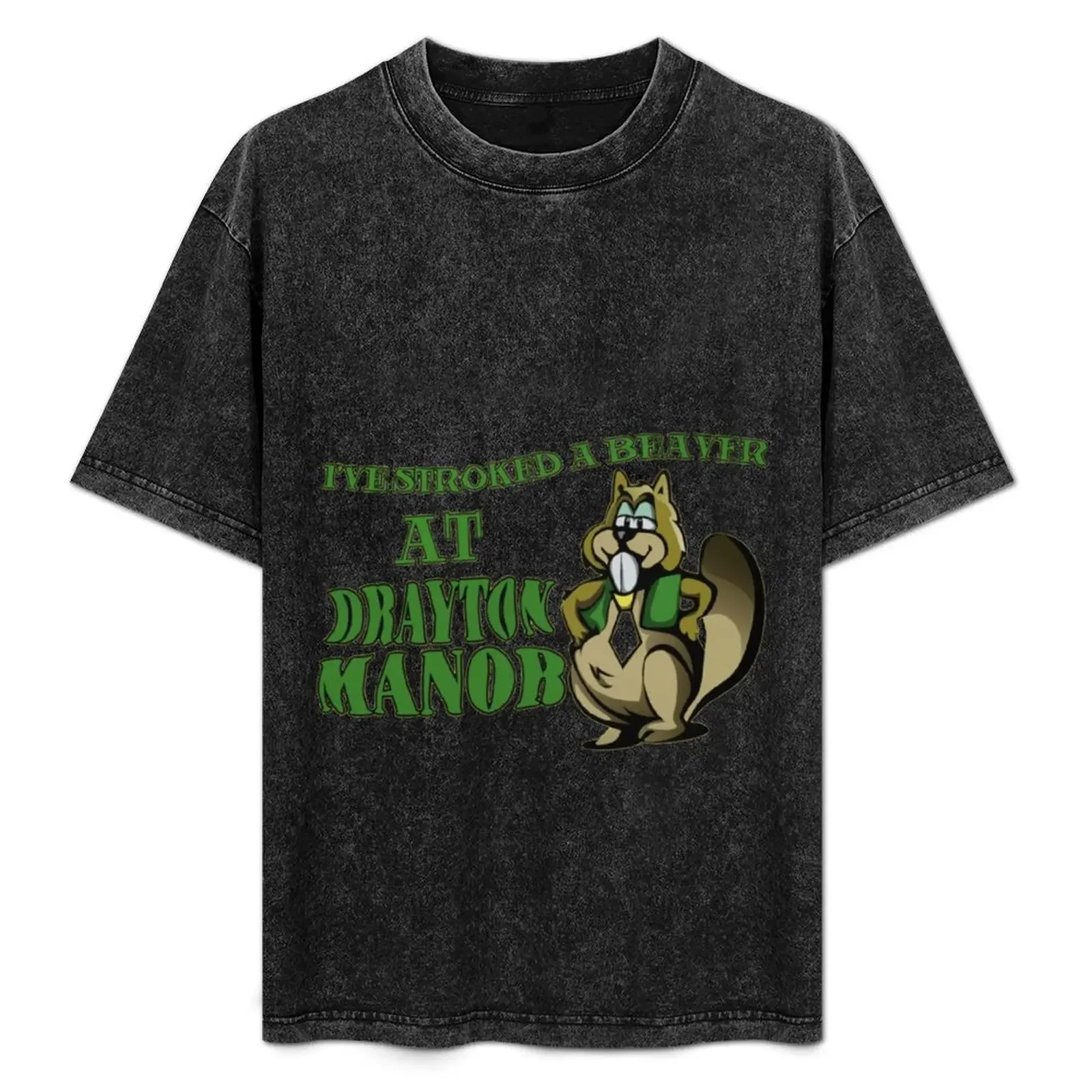

I've Stroked a Beaver at Drayton Manor T-Shirt Casual All Match Tee Shirt for Men