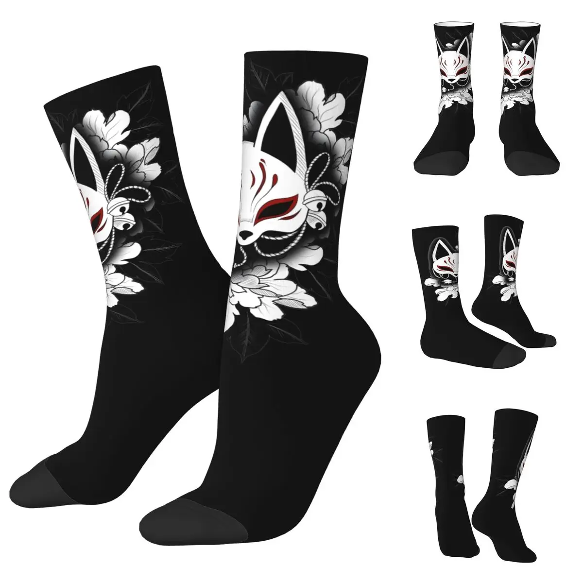 

Harajuku Fox Animal Men and Women printing Socks,Windproof Applicable throughout the year Dressing Gift