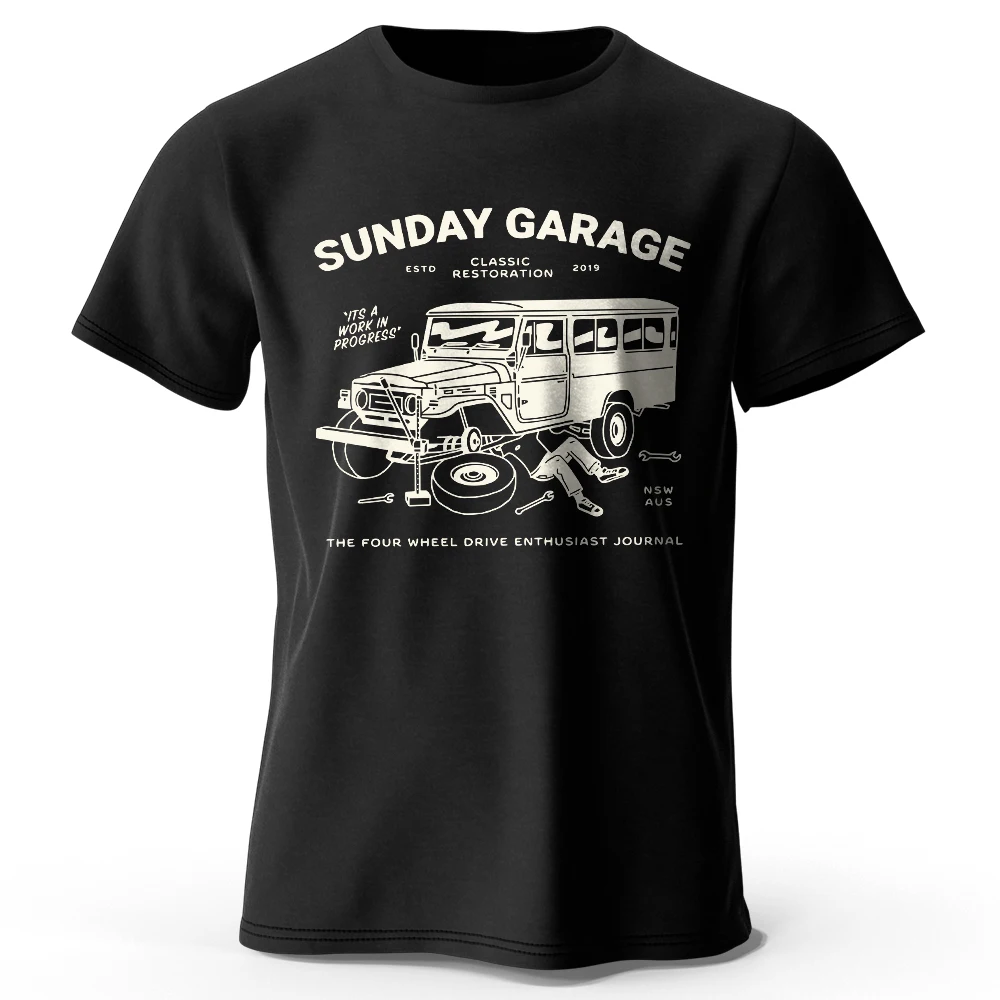 Camiseta Retro con Dibujo de Auto, 100% Algodón Premium, Corte Ajustado, Diseño Clásico de Auto Dibujado a Mano, para Hombres y Adolescentes, Moda Motorhead