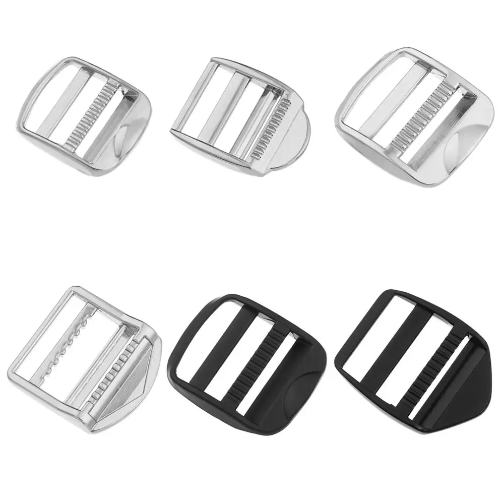 

Metal Shoulder Bag Strap Part Luggage Hardware Slider Loop Backpack Straps Buckle Slider Adjust Buckle Backpack Accessories