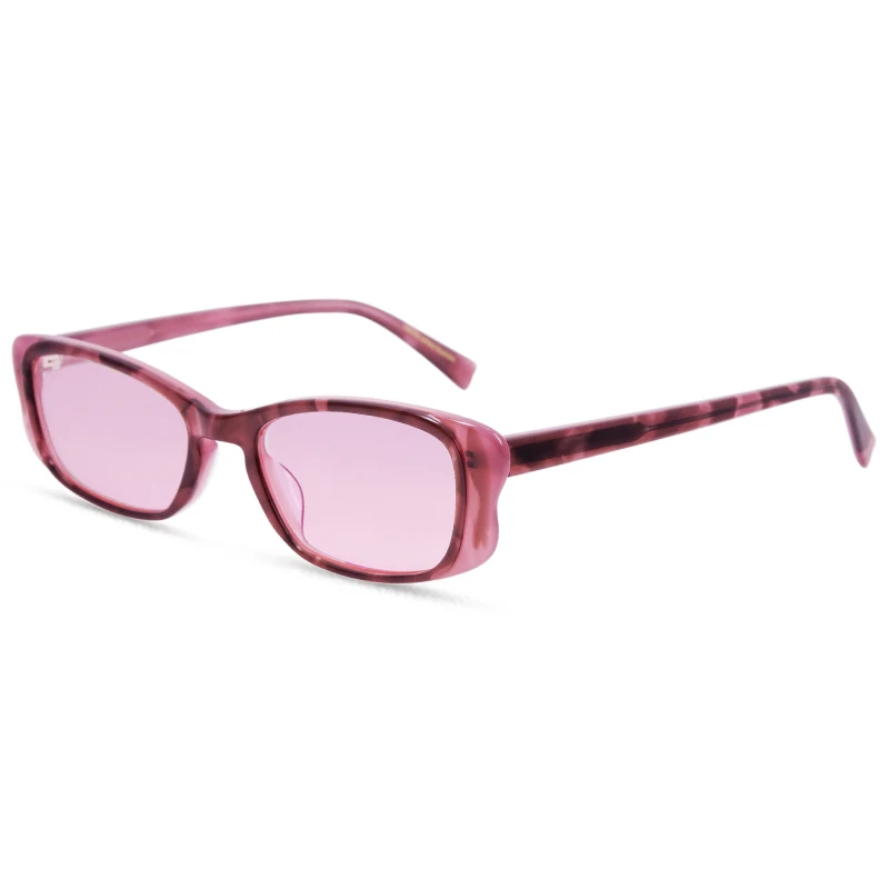 Retro fashion design micro butterfly frame acetate sunglasses trendy neutral style UV400 goggles9643