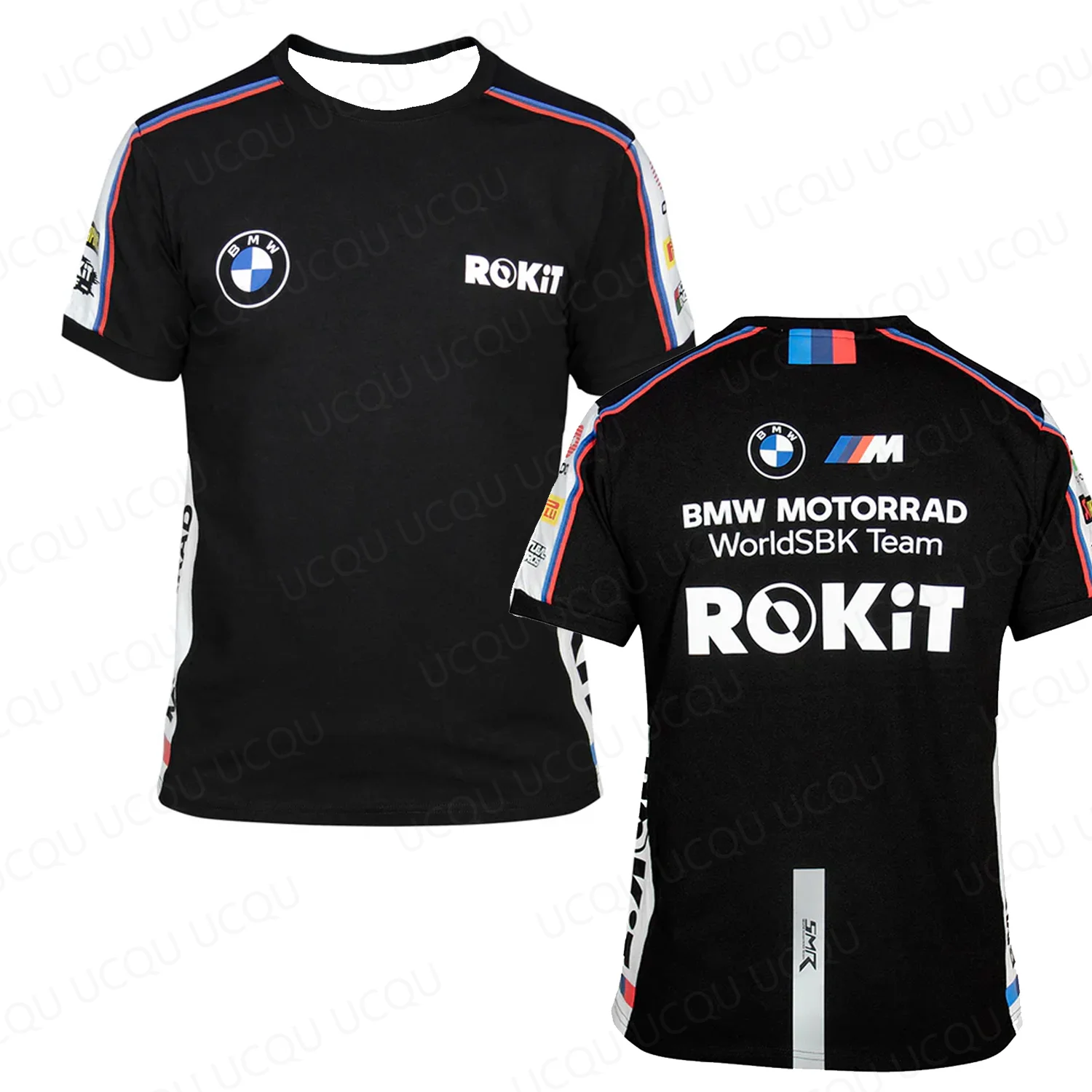 

Летняя гоночная мотоциклетная футболка BMW, мужская футболка, модная футболка с принтом BMW, впитывающая пот, дышащая, быстросохнущая футболка