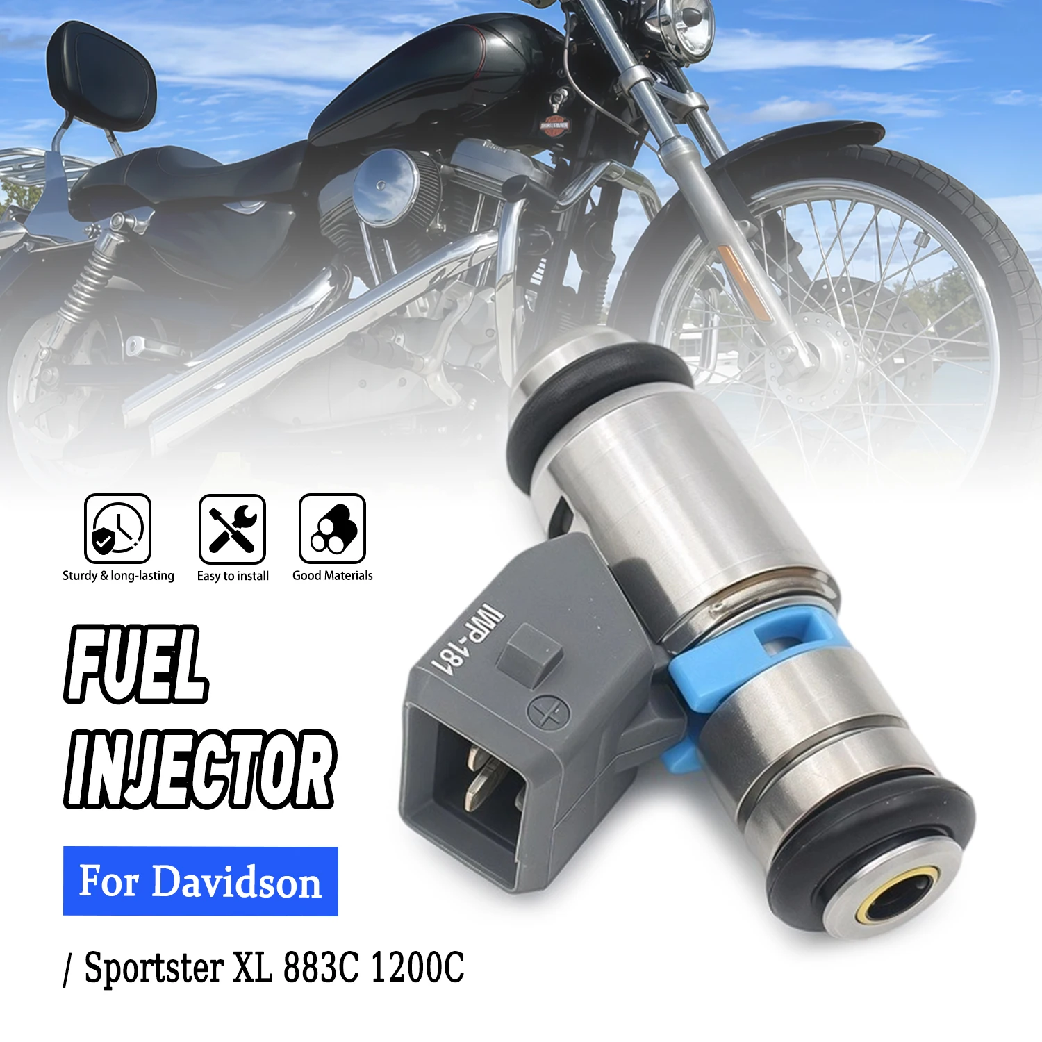 

IWP181 Motorcycle Fuel Injector For Harley Davidson Sportster Nightster XL 1200 EFI 883 883C 883R 883N 883L 1200C 1200X 1200R