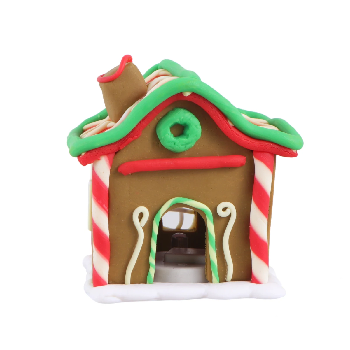 

Christmas House Decoration Adornment Cabin Theme Polymer Clay Material Long Time Use Festive Party Supplies
