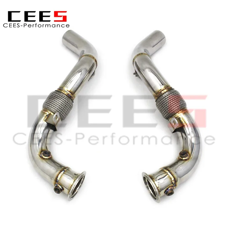 CEES High quality Exhaust Downpipe For BMW X7 G07 4.4TT 2019-2023 upgrade Performance exhaust pipes downpipes