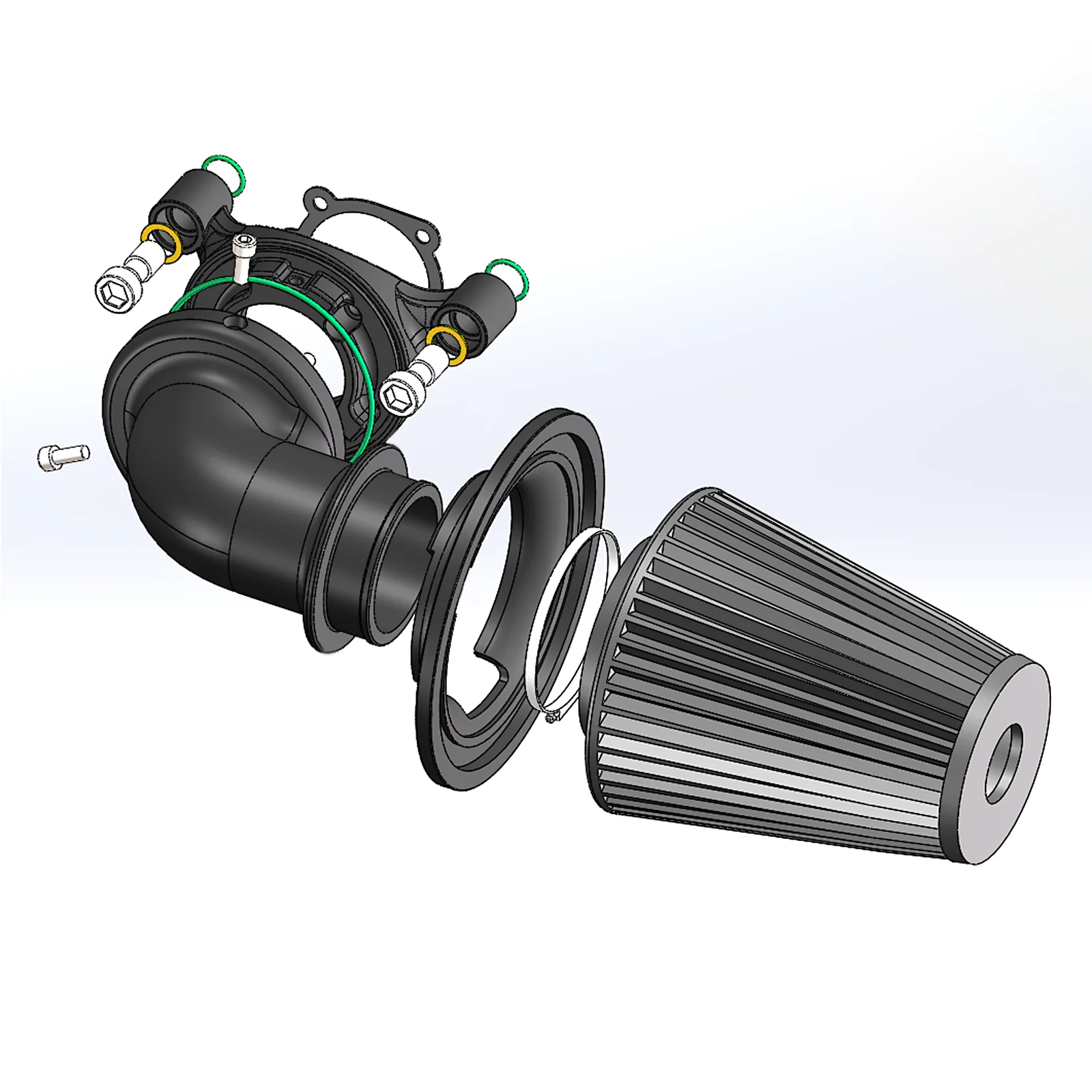 CrossFire Monster Performance limpiador de aire Sucke Billet máquina CNC de aluminio para Sportster Softail Dyna Touring M8 TWINCAM