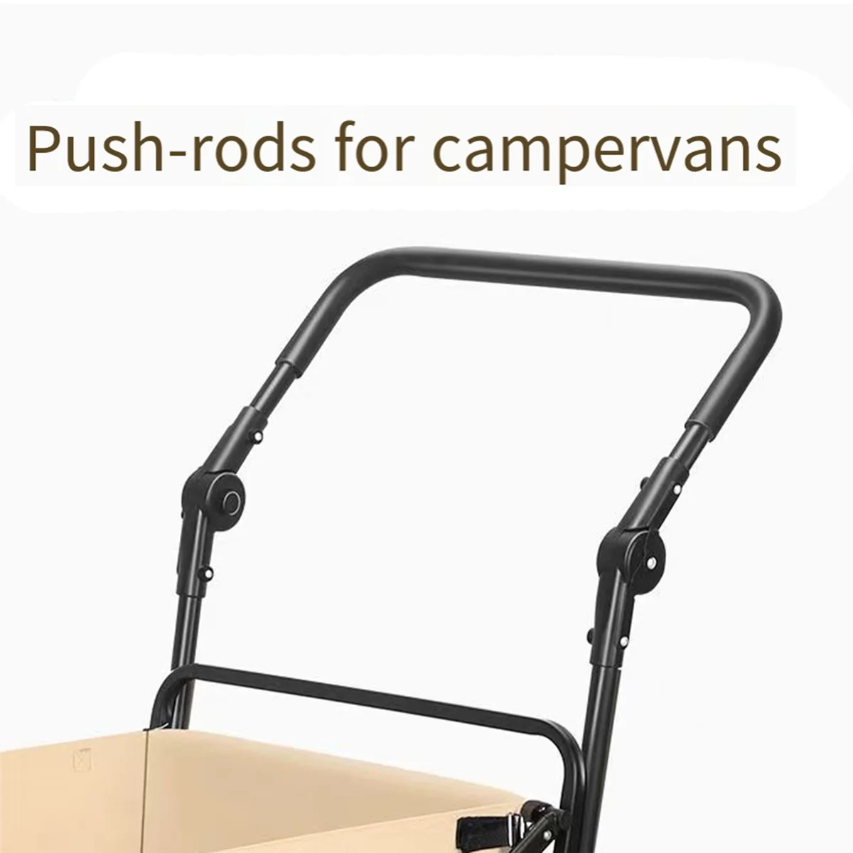 Foldable Folding Cart Push Handle Extendable Cart Trolley Handle Accessories Wagon Cart Equipment