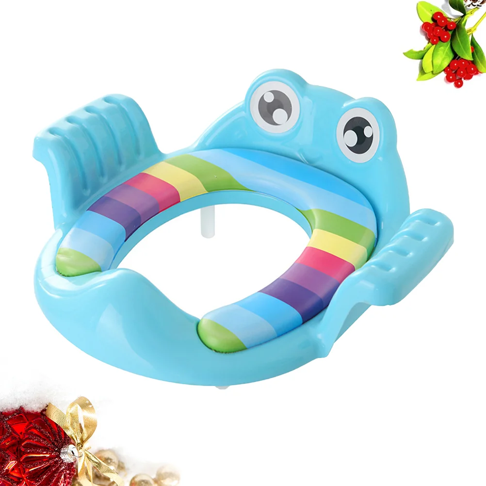 Pattern Toddler Toilet Training Seat Baby Potty Seat Kids Toilet Trainer Ring (Blue) Baby Toilet Training Seat