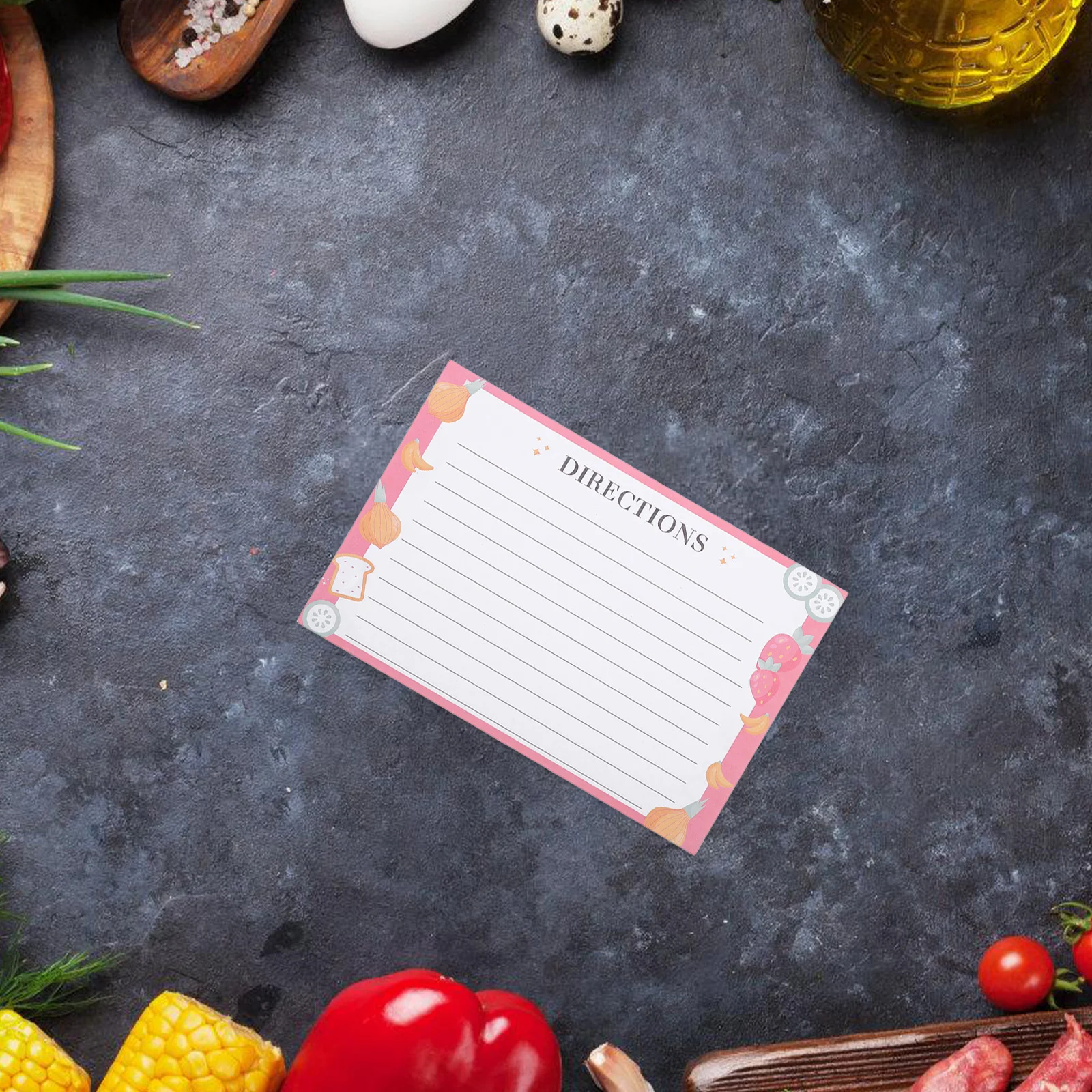 50 قطعة بطاقة وصفة المهنية أوراق فارغة متعددة الوظائف السفر المطبخ استخدام خطة سجل رحلة ذاتية الصنع