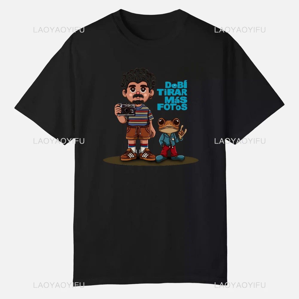 ملابس مضحكة ملابس الشارع الشهير المطبوعة القطن تي شيرت الملابس DTMF Debí Tirar Mais Fotos سيئة الأرنب القمم الرجال قصيرة الأكمام الجرافيك تيز