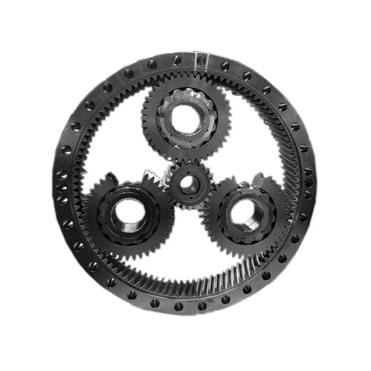 Custom Steel Planetary Gear Set for Industrial Gearbox, CNC Machined OEM Part for Custom Reducer Application 4546
