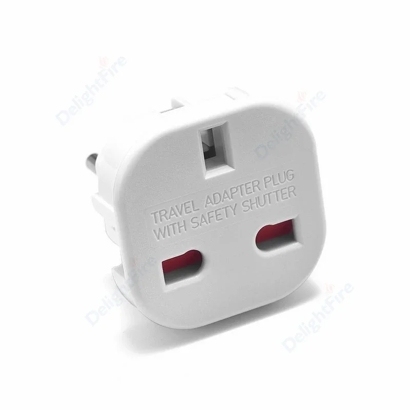 Adapter wtyczki z brytyjskiego na UE Adapter podróżny z brytyjskiego na europejski Konwerter wtyczki elektrycznej z brytyjskiego na europejskie