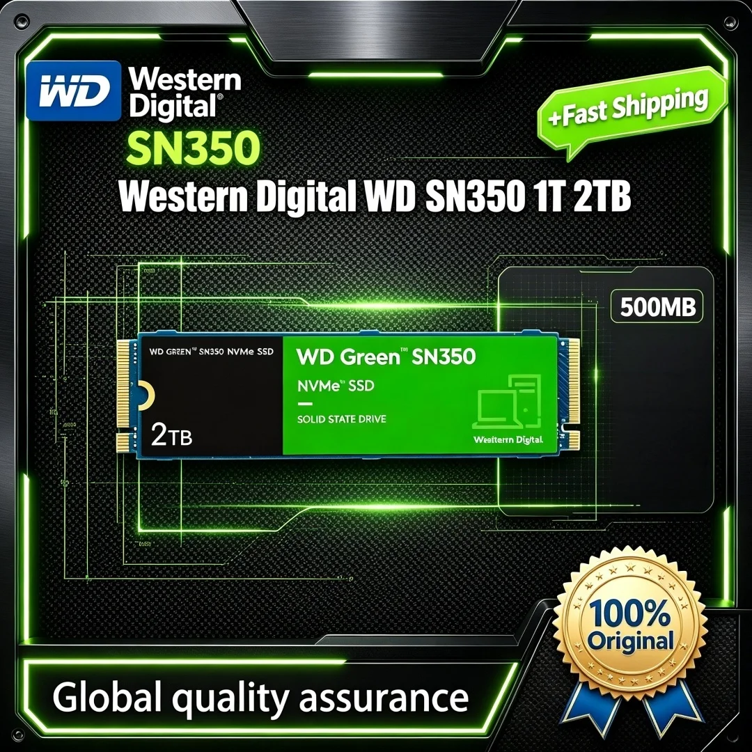 Western Digital SN350 PCIe 3.0 Interface NVMe SSD WD Green M.2 2280 3200MB/s 500GB 1TB 2TB para Laptop