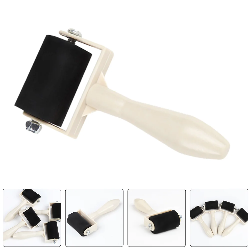 

Painting Brayers Roller Children's Printmaking Tools Acrylic Clay Rubber Brush Silicone Glue Bracket