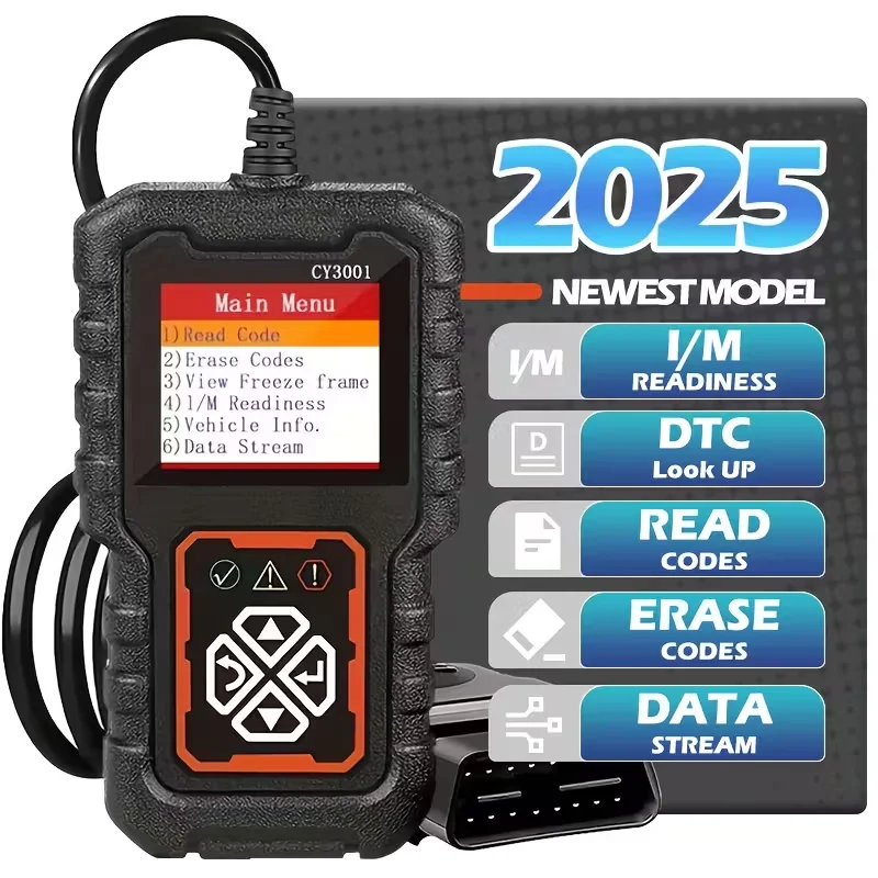 OBD2-Scanner-Codeleser für Auto-Check-Engine, Fehlercode lesen und löschen, für alle OBD II-Protokollenautos nach 1996