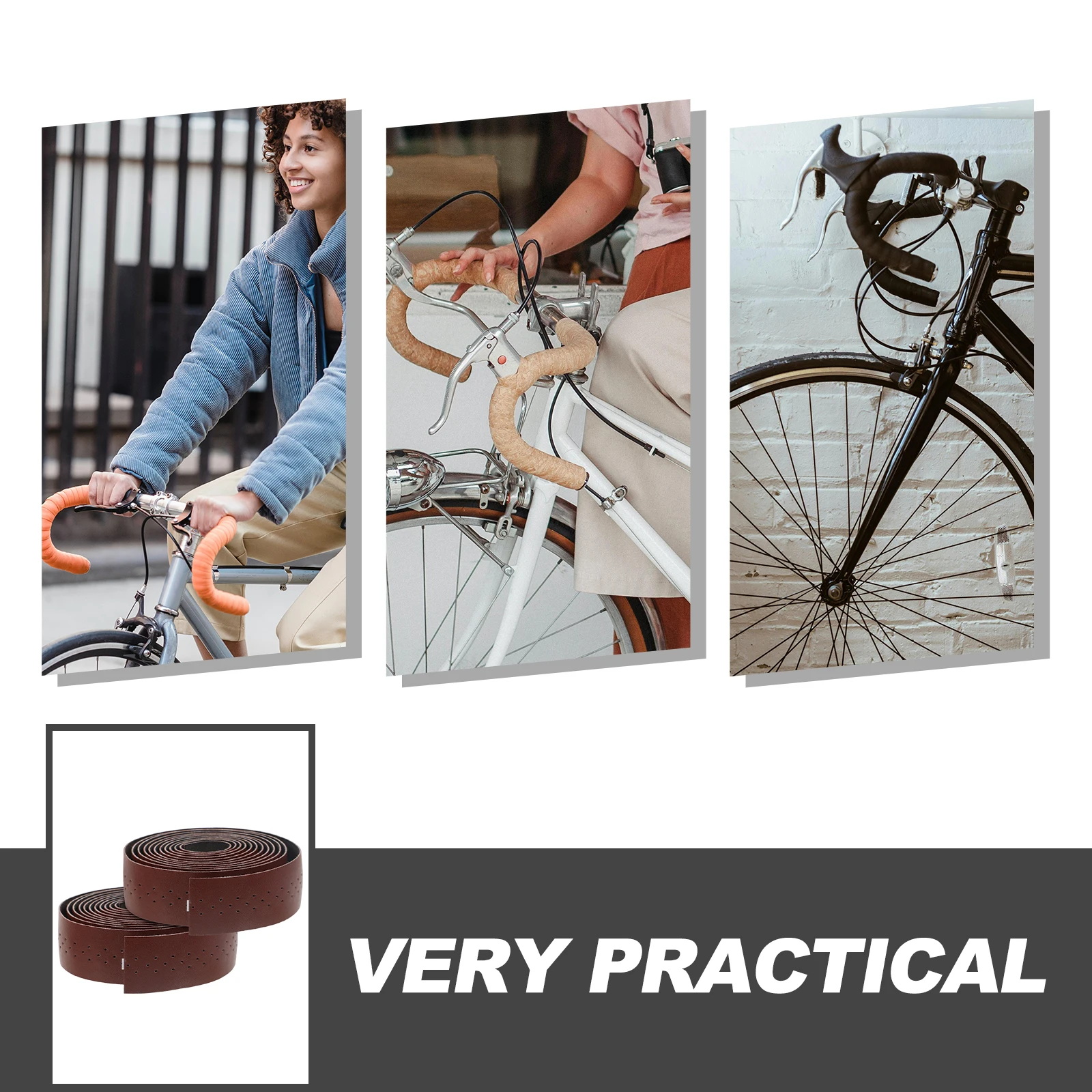 1 set 1 Set Of Road Bike Bar Tape Lightweight Anti-Skid Handlebar Wrap For Cycling Mountain Bike Handle Belt Grips Cover