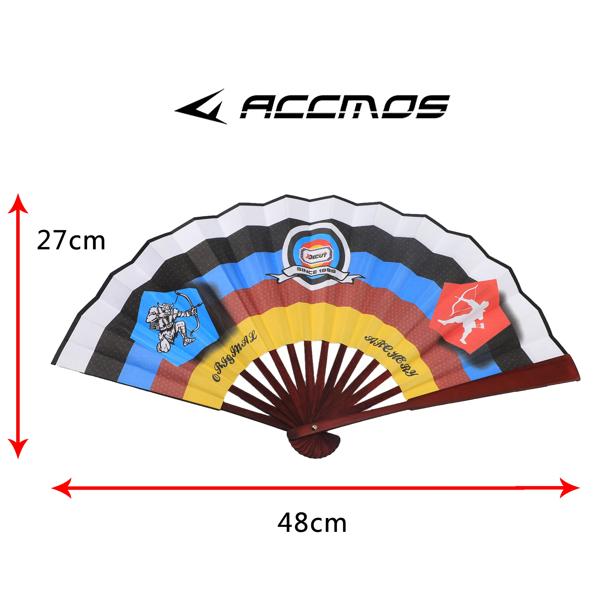 Archery Gift Rewards Arrow Target Umbrella Raw Silk Folding Fan Outdoor Shooting Sports Rewards Archery shooting accessory