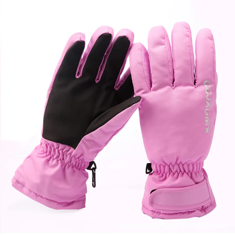 Guantes de algodón para montar al aire libre para mujer, guantes de esquí para mantener el calor y el viento, a prueba de viento, simples y generosos, Invierno