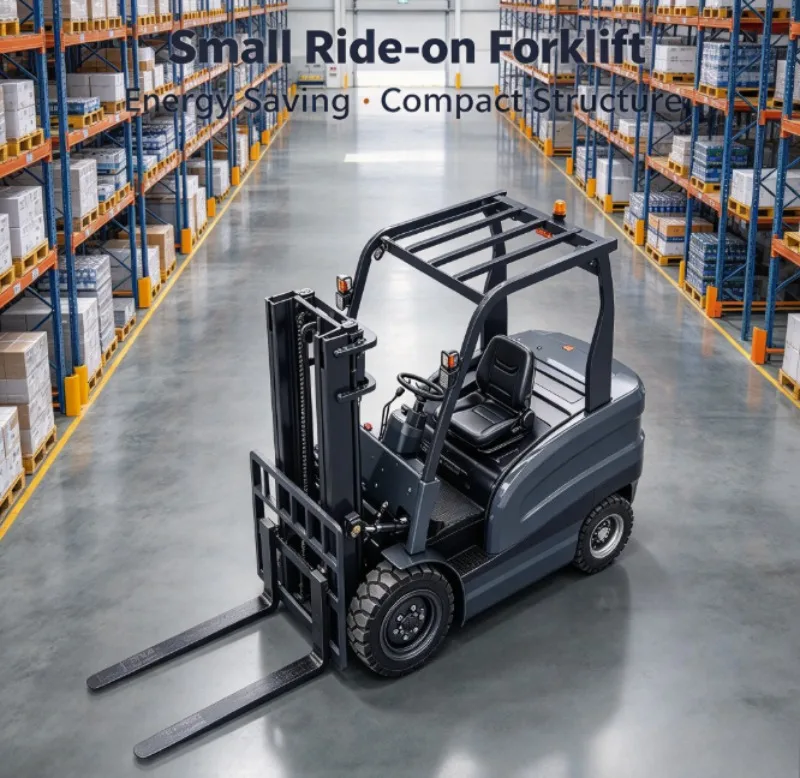 4 Wheel New Lithium Ion Electric Forklift 1.5 Ton Heavy Load Tilting Cab IP54 Waterproof Control Box For Humid Workshop