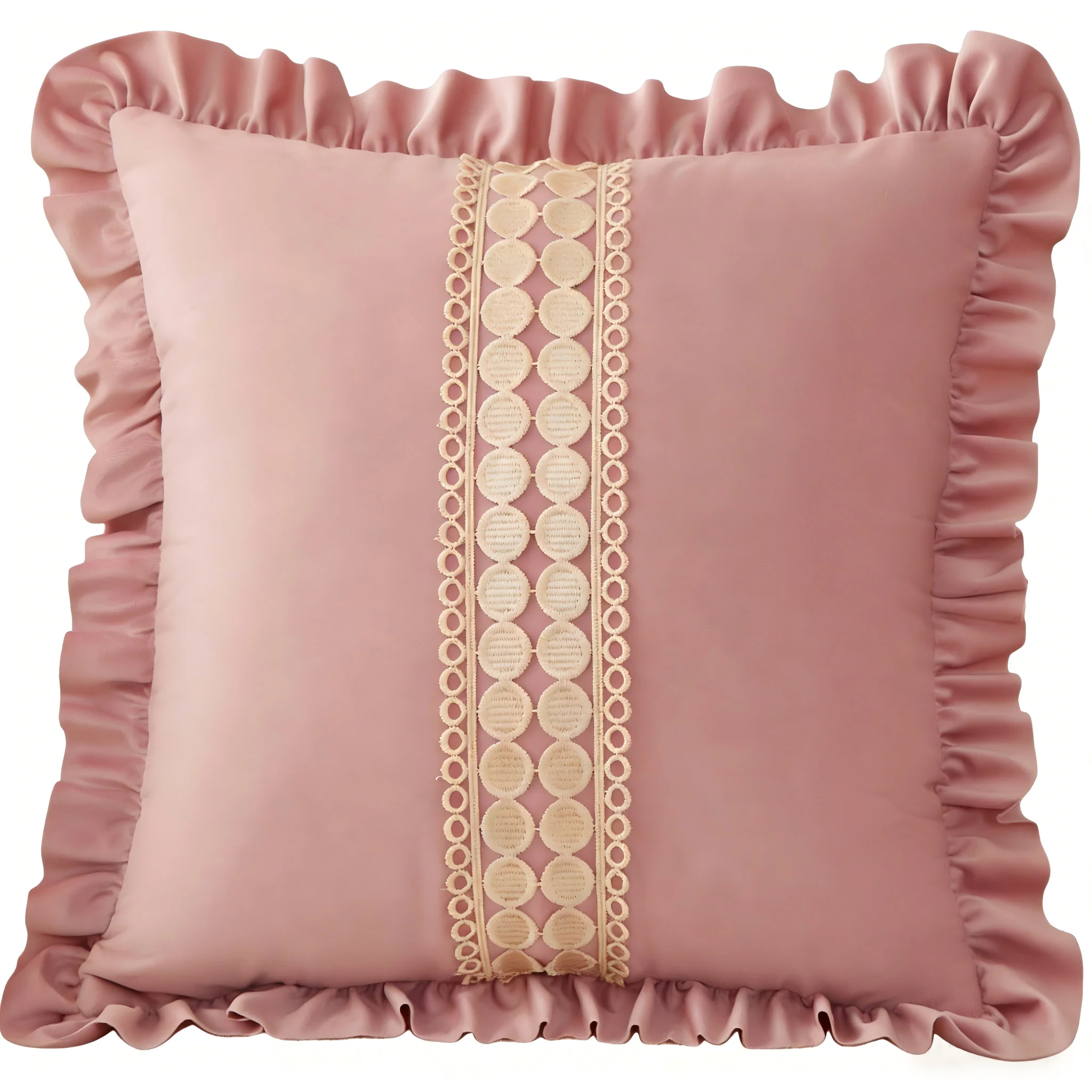 Samtspleißendes großes Dekokissen 18 x 18 Zoll 1 Stück, weicher, waschbarer, unsichtbarer Reißverschluss, schnell trocknend, für Sofa, Couch, Bett