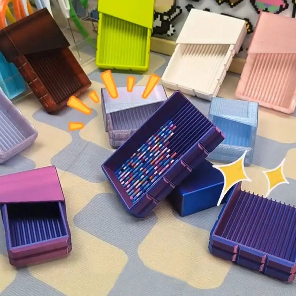 10/15 Slots Fuse Beads Crafting Tray DIY Efficient Sorting Beans Shovel 2.6mm with Lid Special Bean Dish Melty Beads Projects