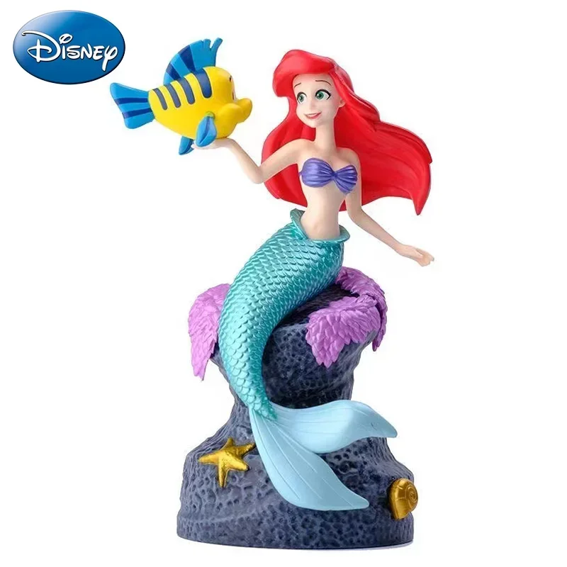 

Disney Anime Little Mermaid Ariel Action Figure Toys Romance Ariel The Princess Collection Room Car Sculpture Gift for Kids