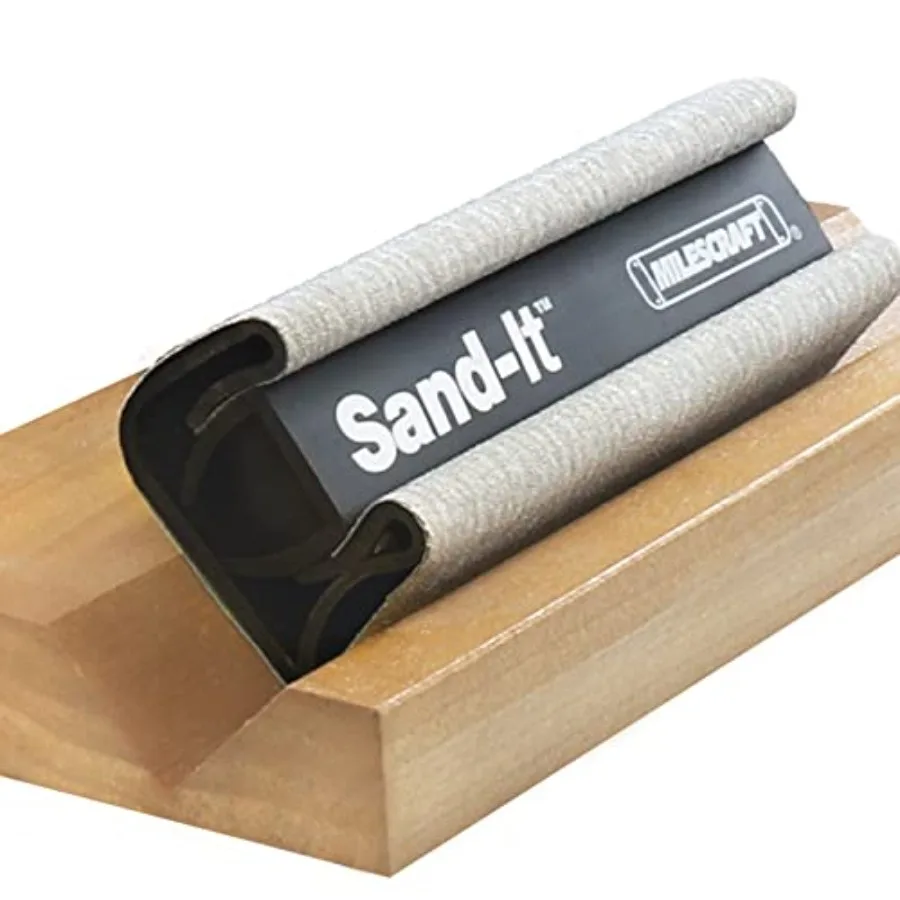 

Sand-It Multi-Surface Sanding Block for Efficiently Sanding Flat Concave Convex and Round Surfaces or Fitting i