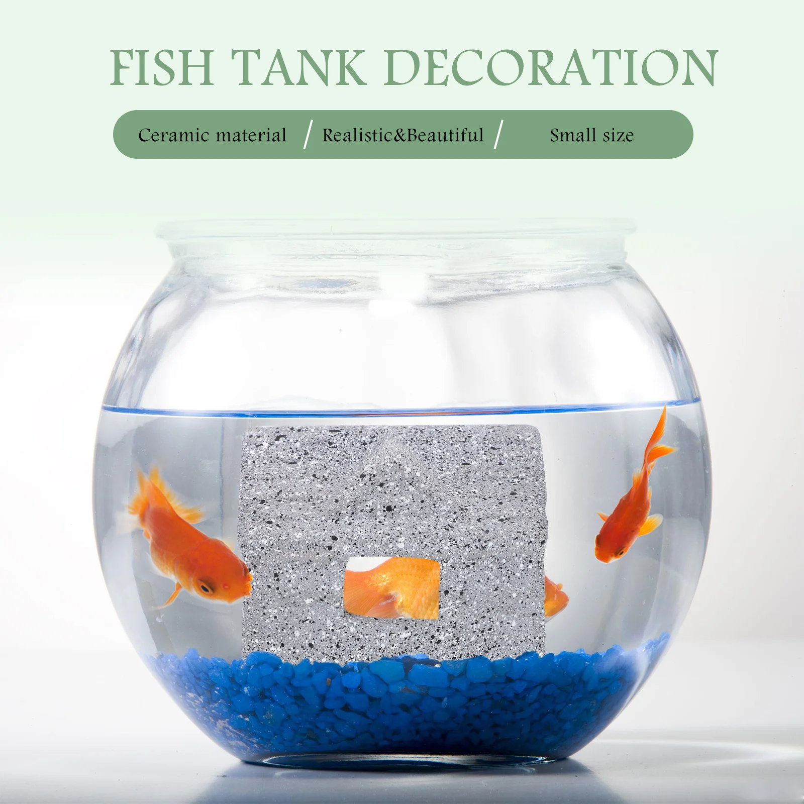 

Safe Durable Grey Ceramic Fish Tank Accessories Shrimp Breeding Nest Aquarium Decoration Aquarium Cave Fish Tank Decor